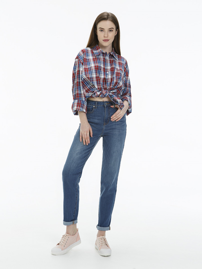 Женские Джинсы Mom VELOCITY LMV011-2