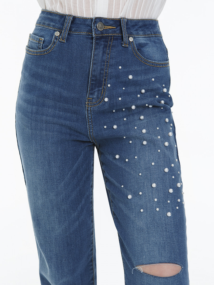 Женские Джинсы Mom VELOCITY  LMV012-2