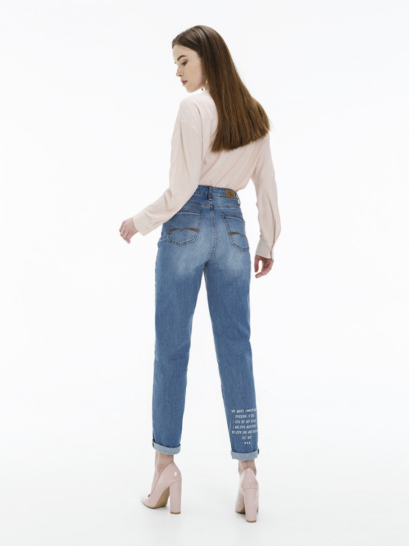 Женские Джинсы Mom VELOCITY  LMV011-3