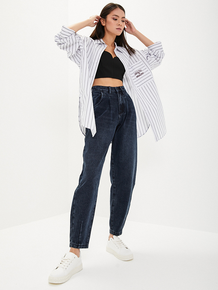 Женские Джинсы Сине-черный арт. MR282