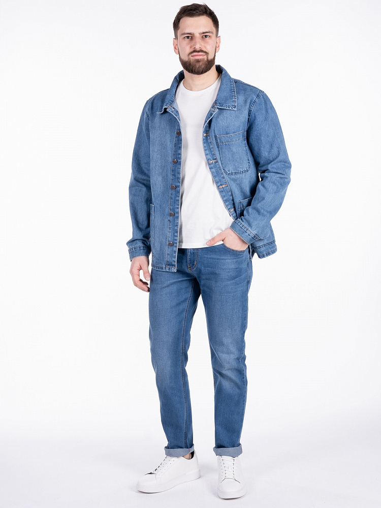 Мужские Джинсы Светло-синий арт. DM3538MIDF