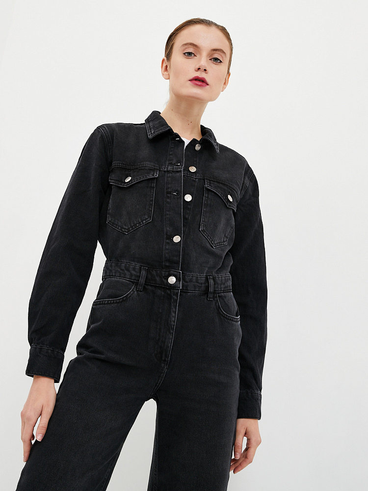 Женский Комбинезон Черный арт. 22KBT01