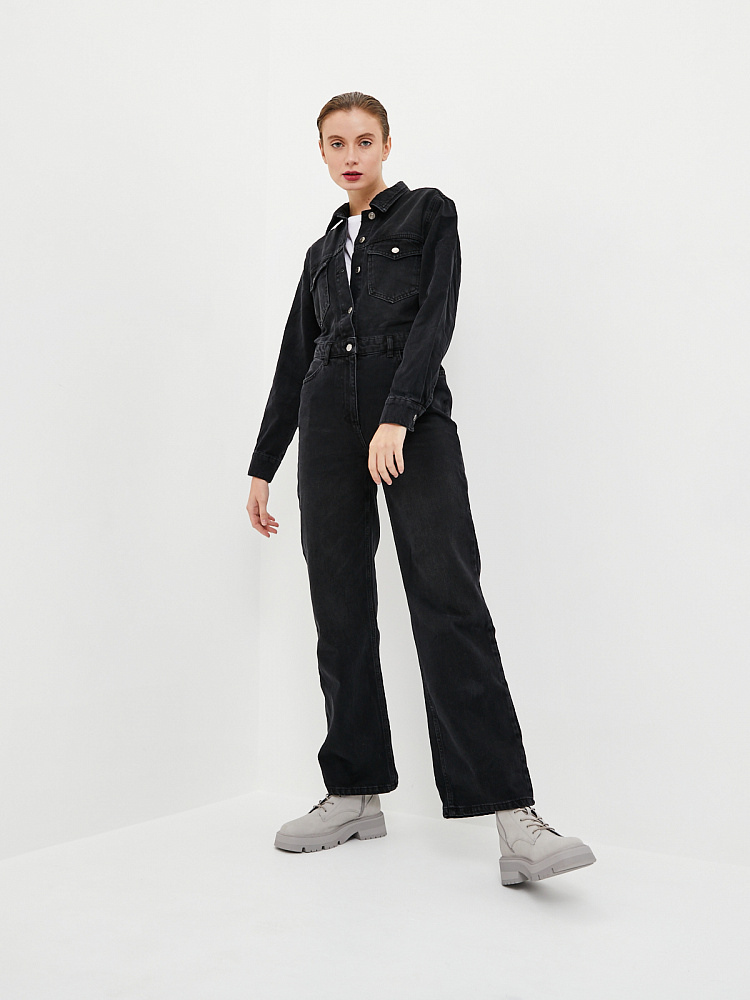 Женский Комбинезон Черный арт. 22KBT01