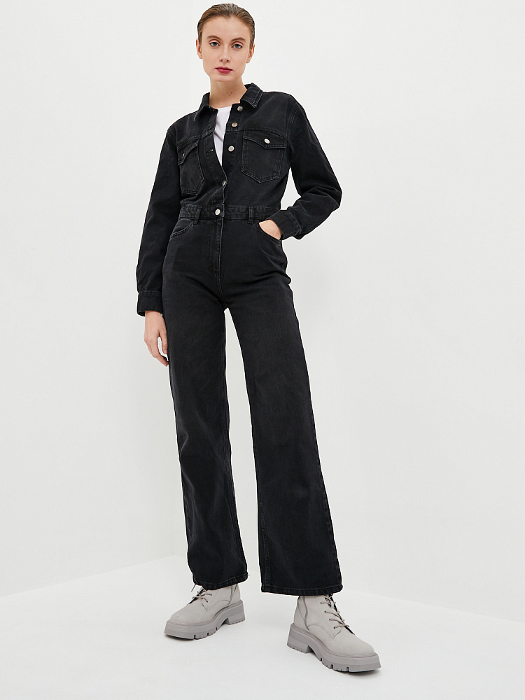 Женский Комбинезон Черный арт. 22KBT01