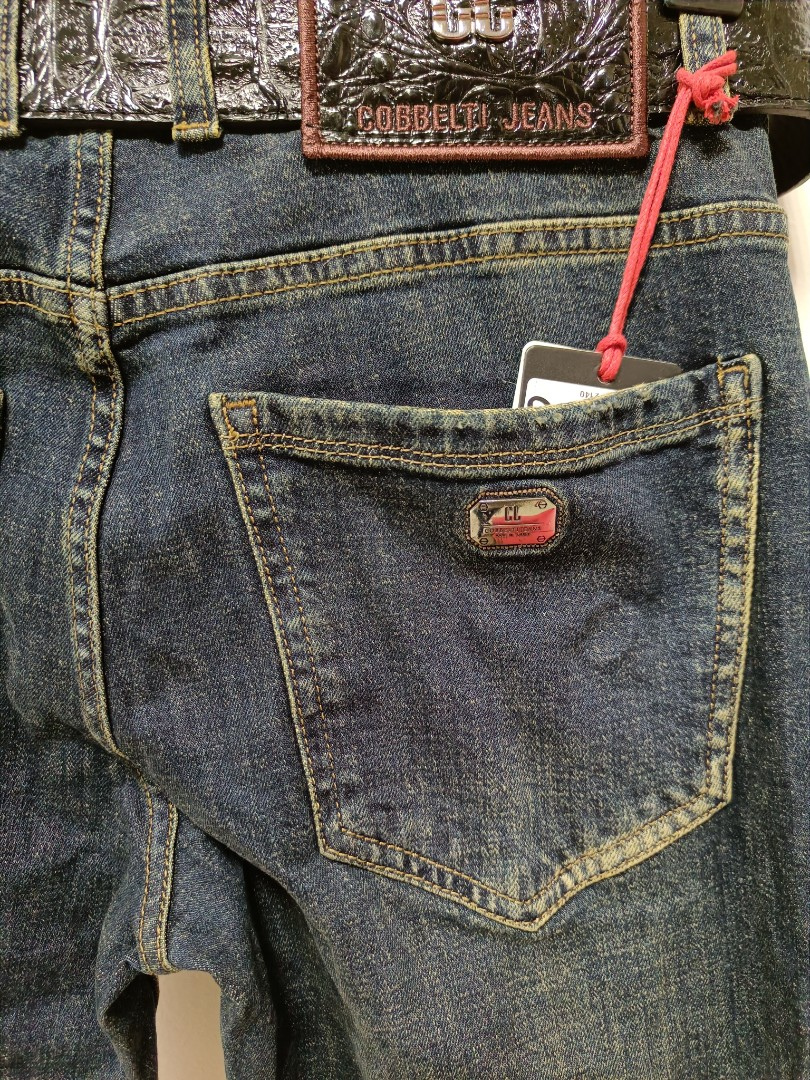 Мужские джинсы COBBELTI  2140 прямые синие арт. 2140cobelti