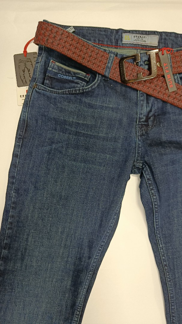 Мужские джинсы COBBELTI  2134 прямые синие арт. 2134cobelti