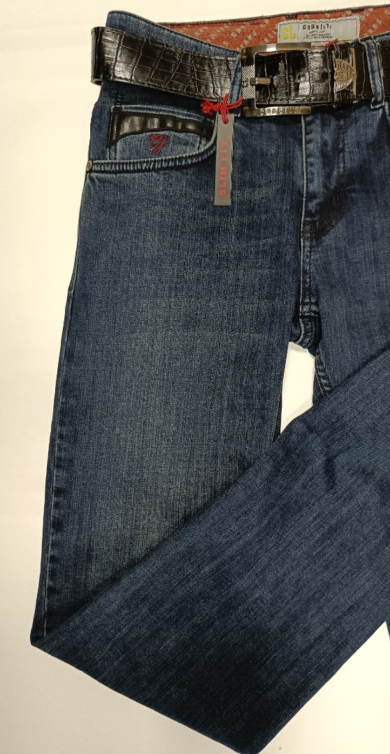 Мужские джинсы COBBELTI  1219 прямые синие арт. 1219cobelti