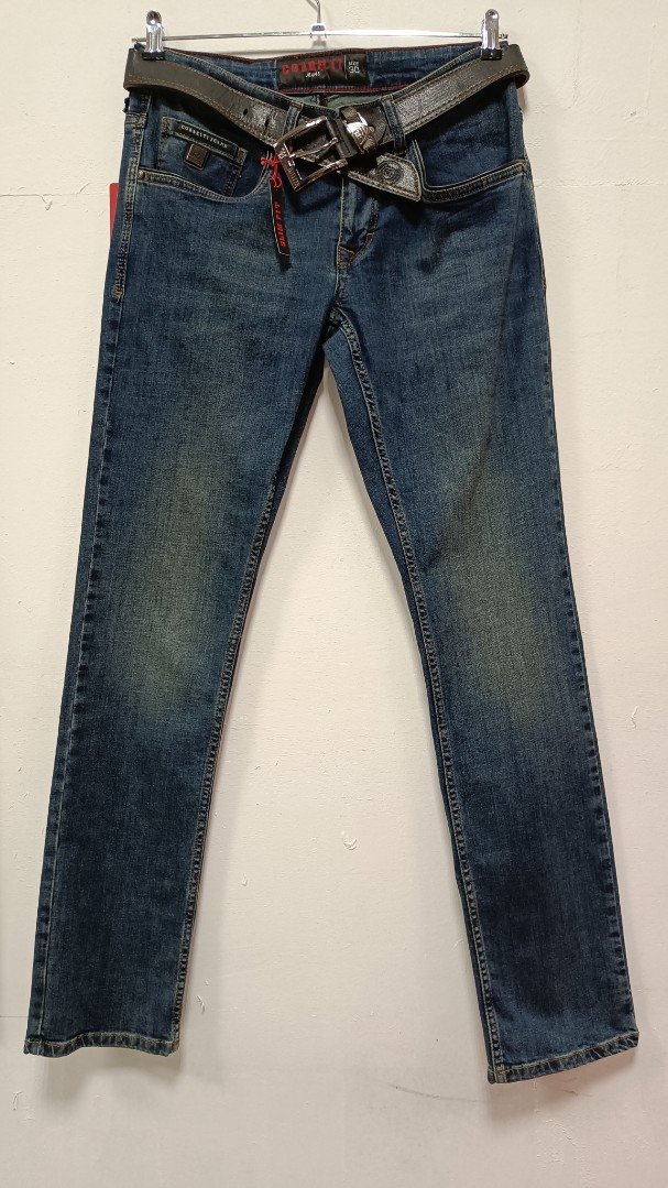 Мужские джинсы COBBELTI  1077 прямые синие арт. 1077cobelti