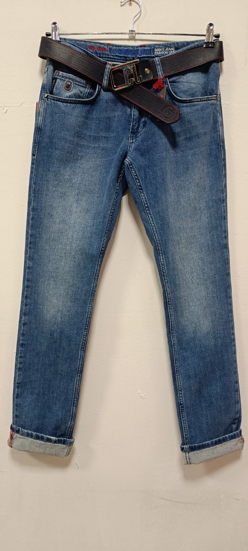 Мужские джинсы COBBELTI  2021 прямые синие арт. 2021cobelti