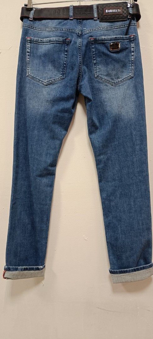 Мужские джинсы COBBELTI  2021 прямые синие арт. 2021cobelti