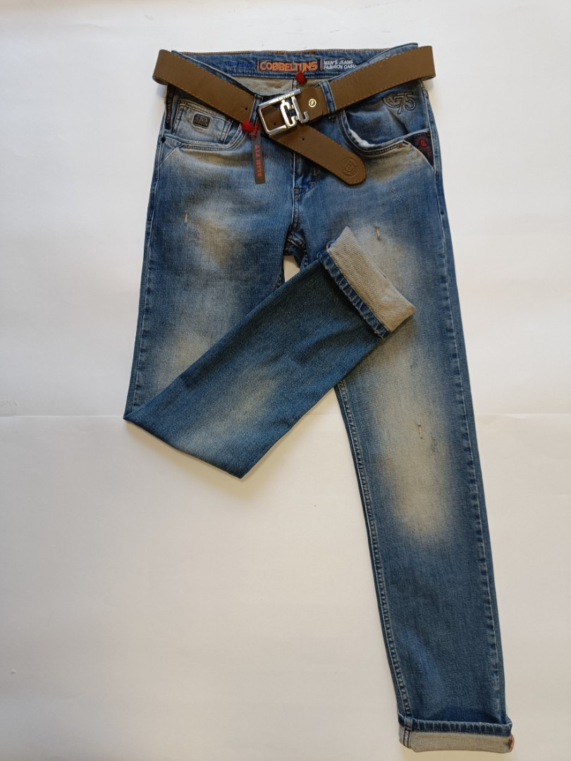 Мужские джинсы COBBELTI  2007 прямые синие арт. 2007cobelti