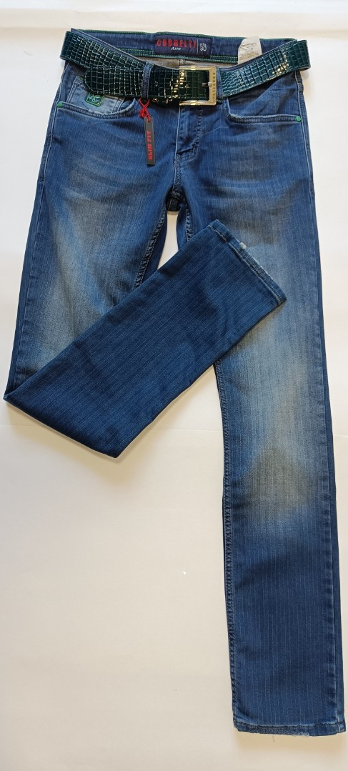 Мужские джинсы COBBELTI  11687 прямые синие арт. 11687cobelti