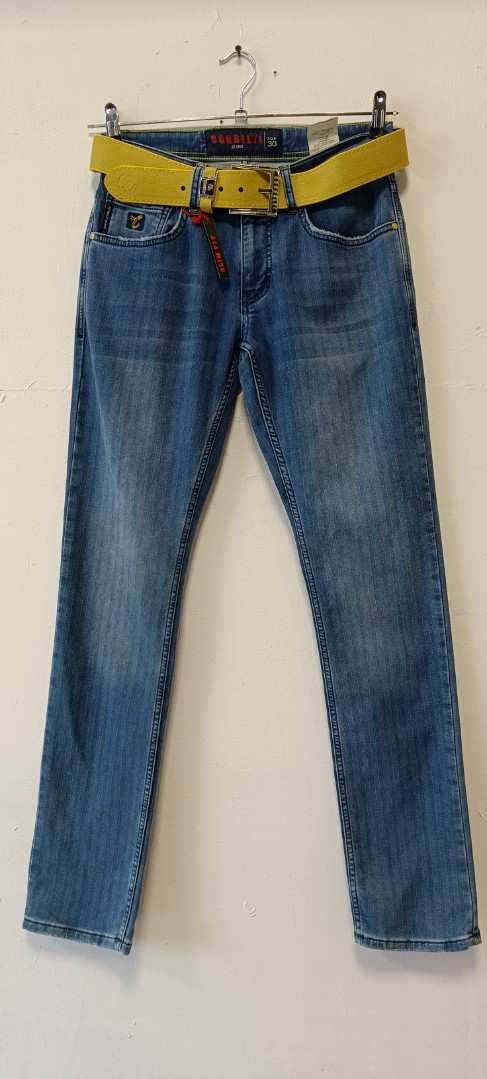 Мужские джинсы COBBELTI  11677 прямые синие арт. 11677cobelti