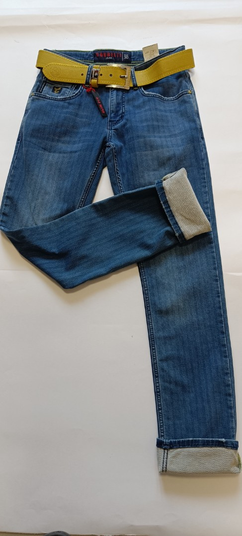 Мужские джинсы COBBELTI  11677 прямые синие арт. 11677cobelti