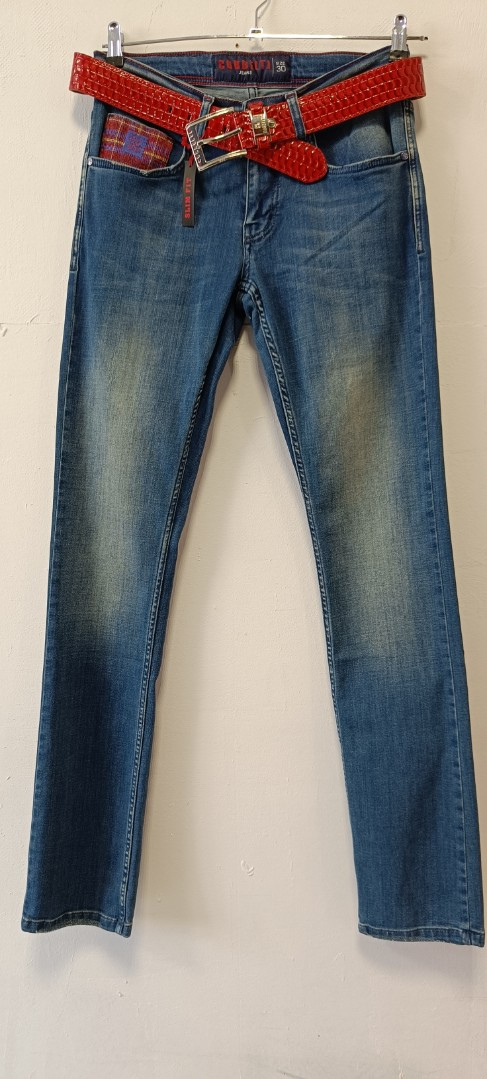 Мужские джинсы COBBELTI  1164 прямые синие арт. 1164cobelti