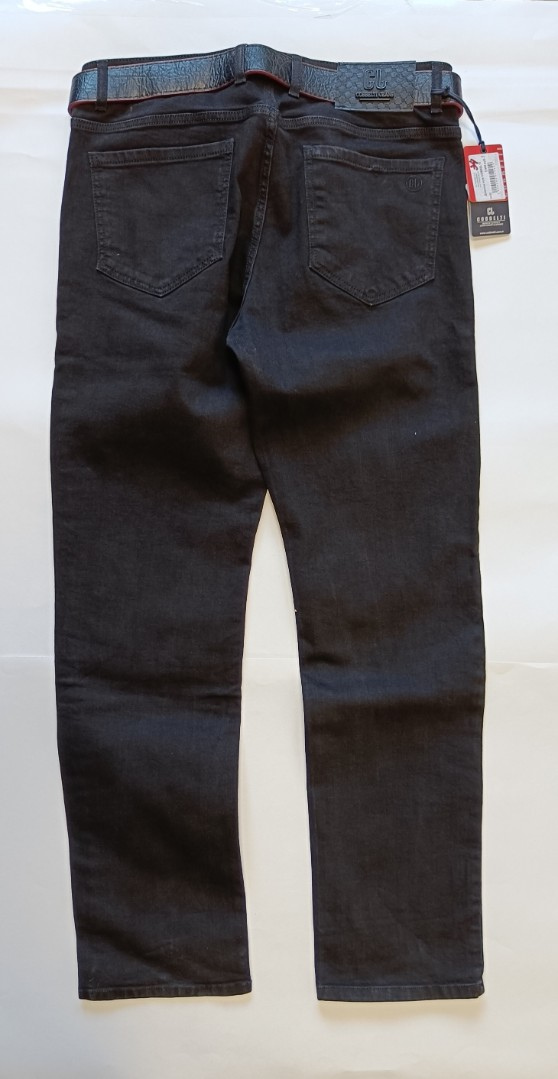 Мужские джинсы COBBELTI  1703 прямые черные арт. 1703cobelti