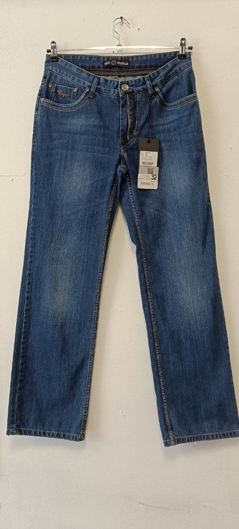 Мужские джинсы Big World  2522 прямые синие арт. 2522bigworld