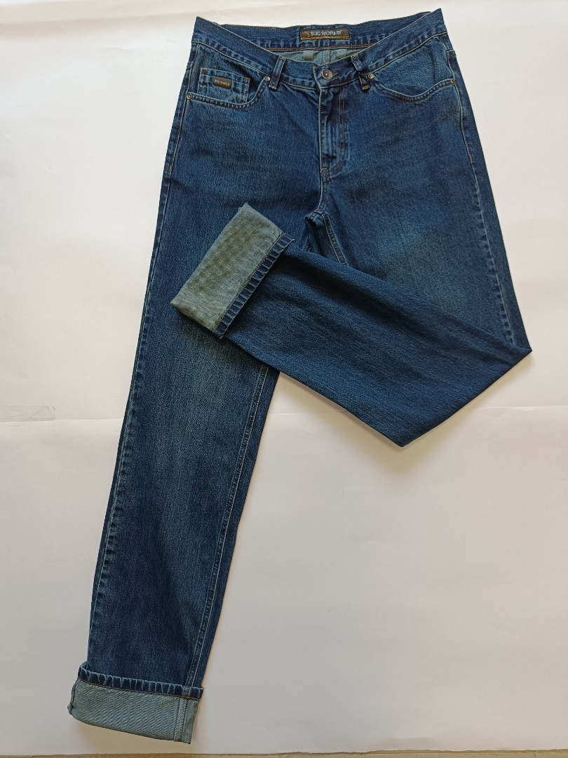 Мужские джинсы Big World 2521 высокий рост прямые синие арт. 2521bigworld