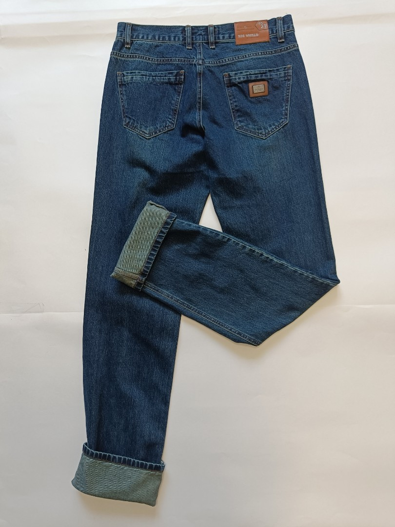 Мужские джинсы Big World 2521 высокий рост прямые синие арт. 2521bigworld