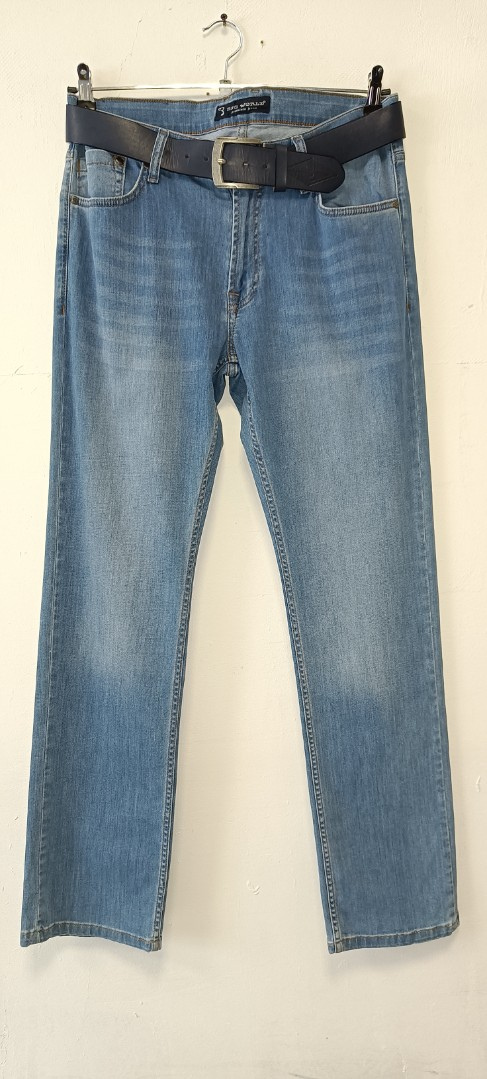 Мужские джинсы Big World   720-19 прямые синие арт. 720-19bigworld