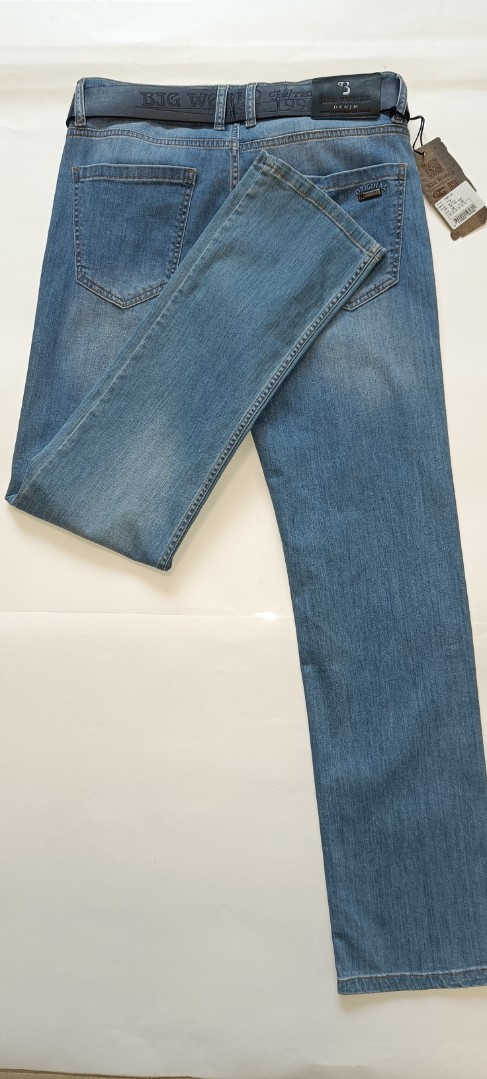 Мужские джинсы Big World   720-19 прямые синие арт. 720-19bigworld