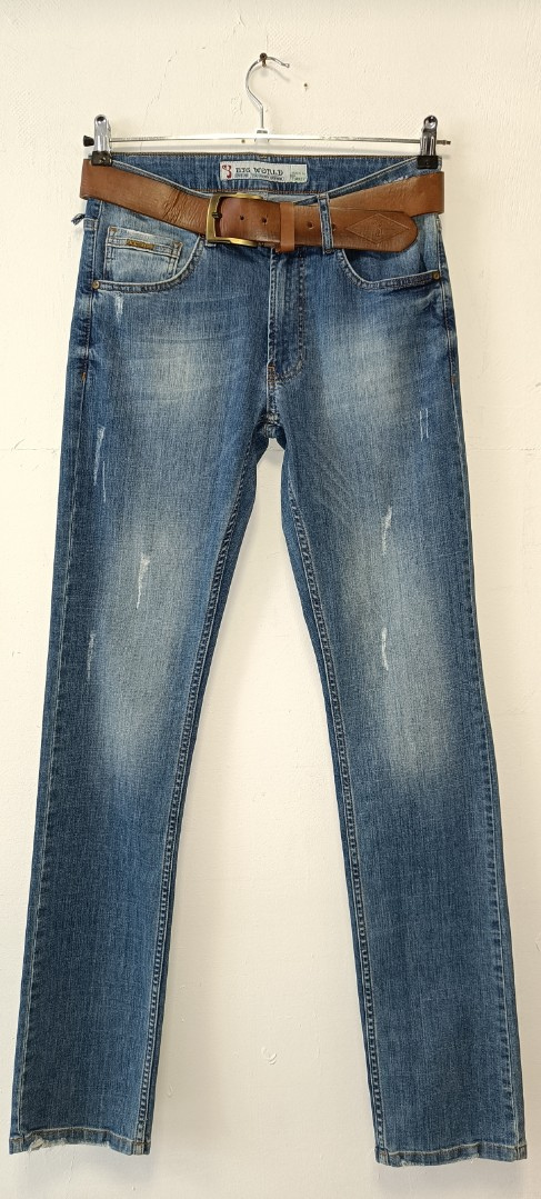 Мужские джинсы Big World   630-06 прямые синие арт. 630-06bigworld