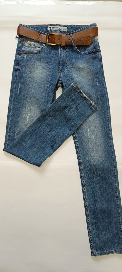 Мужские джинсы Big World   630-06 прямые синие арт. 630-06bigworld