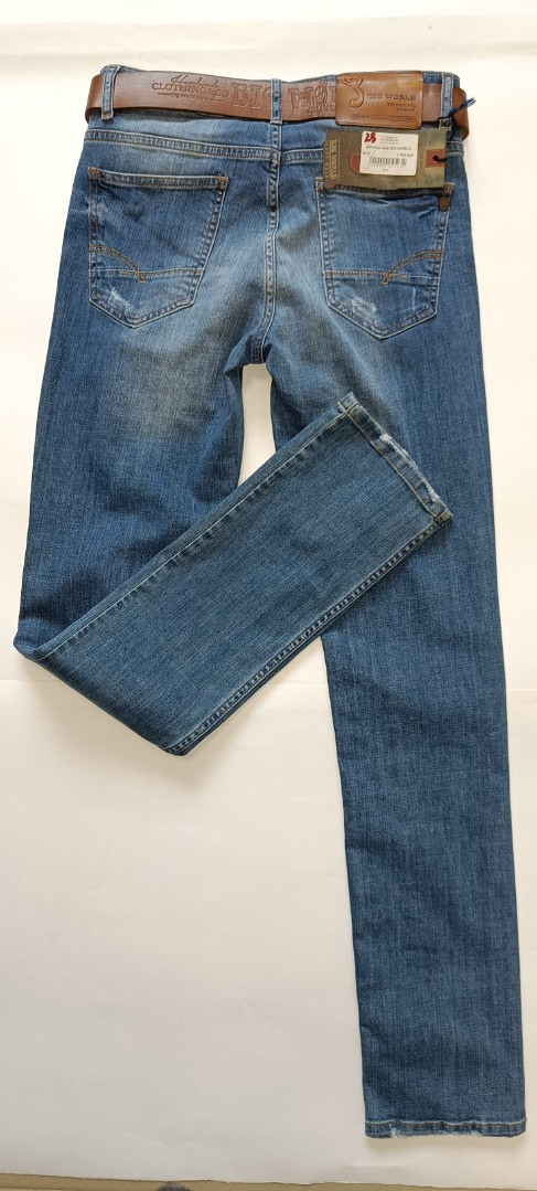 Мужские джинсы Big World   630-06 прямые синие арт. 630-06bigworld